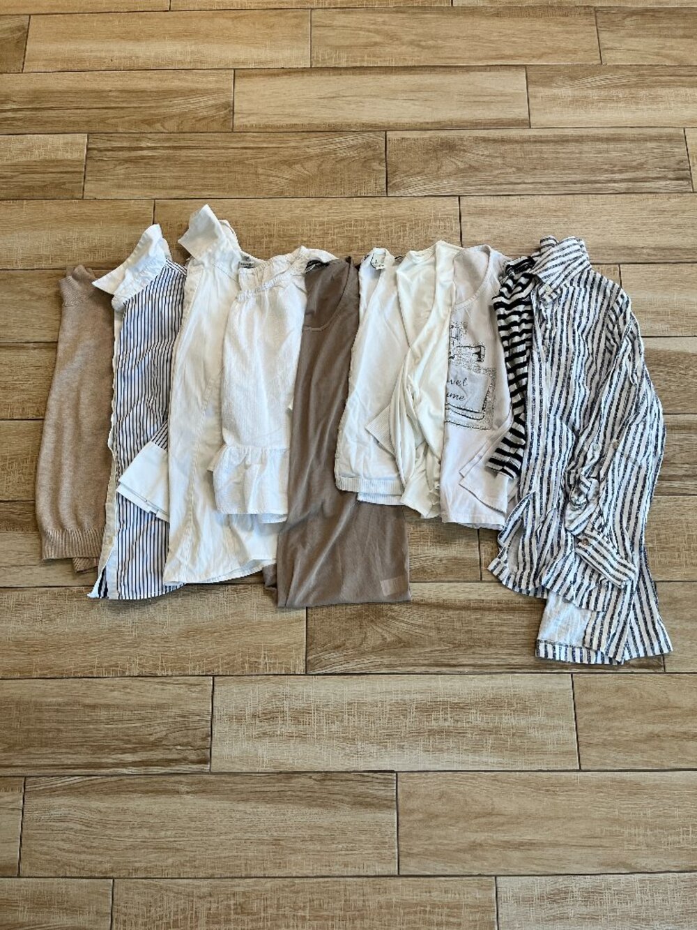 Womens Bundle of 10 Long and 3/4 Sleeve Tops - S